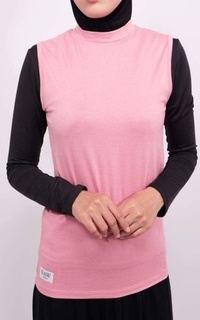 Inner Shirt DA007 Atasan Manset Inner Kutung Turtleneck Dusty Pink