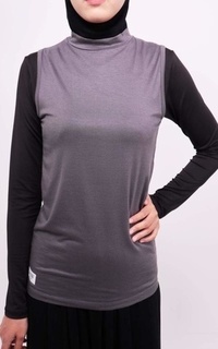 Manset DA009 Atasan Manset Inner Kutung Turtleneck Abu