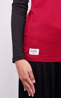 Inner Shirt DA012 Atasan Manset Inner Kutung Turtleneck Maroon Maroon-462242