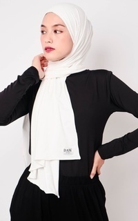 Pashmina Daw Project DH046 Hijab Pashmina Milan Broken White