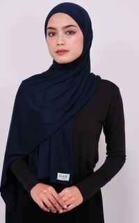 Pashmina Daw Project DH028 MILAN HIJAB PASHMINA SPANDEX | KERUDUNG PASHMINA | PASMINA NAVY