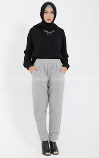 Pants Jogger Rimple Pants Grey Grey-46380