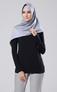 Inner Shirt Manset Cotton Zahra In Black