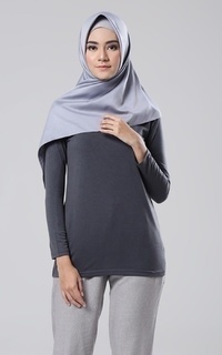Inner Shirt Manset Cotton Zahra in Grey