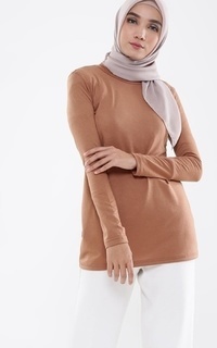 Inner Shirt Manset Cotton Zahra In Brown