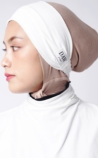 Manset DC004 Manset Leher Neck Cover + Bando Broken White White-464007