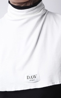 Manset DC004 Manset Leher Neck Cover + Bando Broken White White-464008