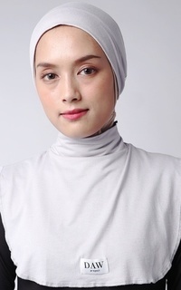 Inner Shirt DC006 Manset Leher Neck Cover + Bando Silver Silver-464014