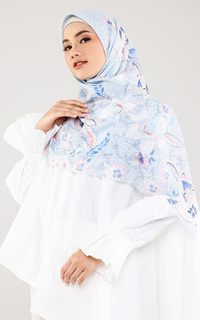 Printed Scarf Belle Series - Delicate Blue