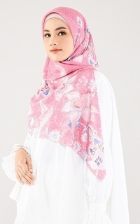 Printed Scarf Belle Series - Fuchsia