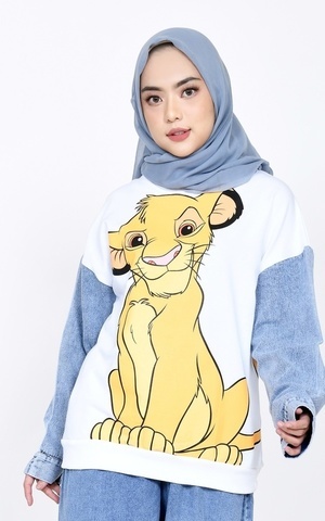 Sweater Sweater Denim Lion Simba