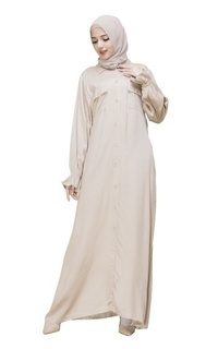 Long Dress Ermina Dress - Cream Latte M