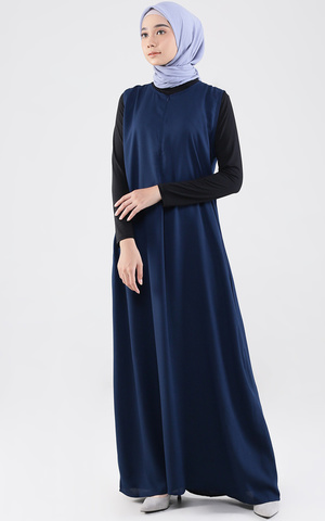 Gamis Basic Inner Dress (Front Zipper)