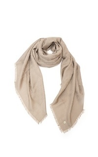 Hijab Motif Lavish Monogram Wool - Taupe