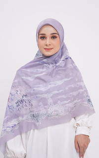 Printed Scarf Spring Series Large - Periwinkle