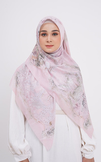 Printed Scarf Spring Series Large - Carnation Pink