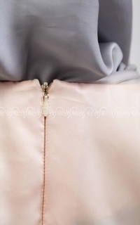 Dress Cape Dress Grey-Peach-46693