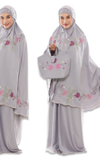Praying Set Mukena Bordir Elisa Abu-467163