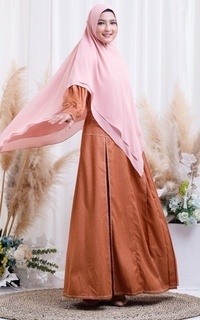 Instant Hijab Khimar Najwa Dusty Pink L