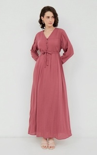 Shop Nona NONA Sayonara Dress Rouge Pink Long Dress | HIJUP