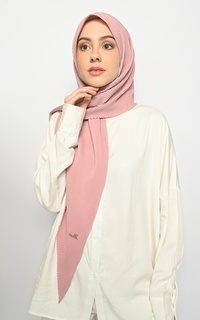 Instant Hijab Suria Segitiga Instan Pleats Baby Pink