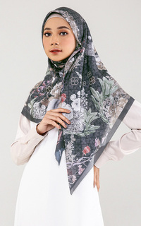 Printed Scarf Mayura Ink (Voal Square)