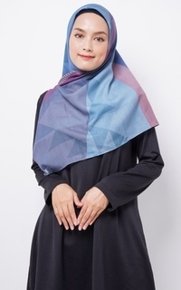 Hijab Motif ZV020 Hijab Segiempat Zava Voal Purple Nlue Moca