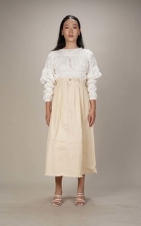 Skirt NONA Caralis Denim Maxi Skirt Broken White - Nona x WSQ x TVF Perspective