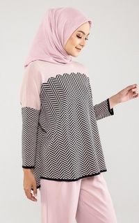 Blus Ella Blouse Pink Dark Pink-472788