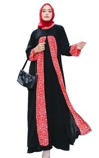 Long Dress Abaya Payung Batik Dress