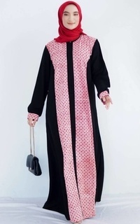 Long Dress Monalisa Abaya Kawung Kecil Batik Dress