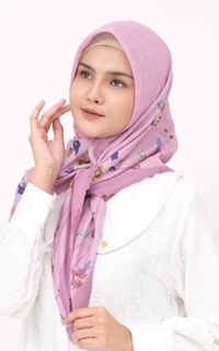 Printed Scarf ALYSSA SERIES PLUM