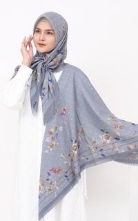 Printed Scarf ALYSSA SERIES CHARCOAL