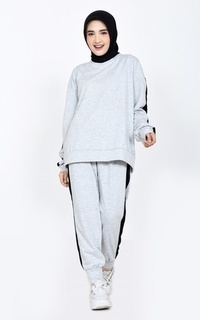 Setelan SET Sporty Amala Light Grey