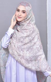 Pashmina Paisley Cotton Viscose Pashmina Hijab Mauve Mint