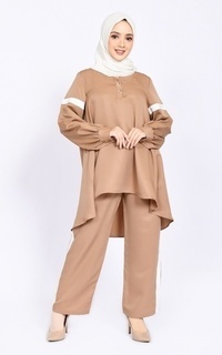 Setelan Diana Kulot SET in Brown