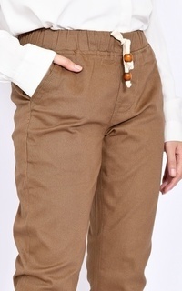 Celana Jogger Cotton Twill Coklat Olive Coklat Olive-474880