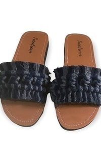 Sepatu Sandals Macrame Blaster Navy Grey