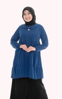 Blus Ukh Top Button Blue