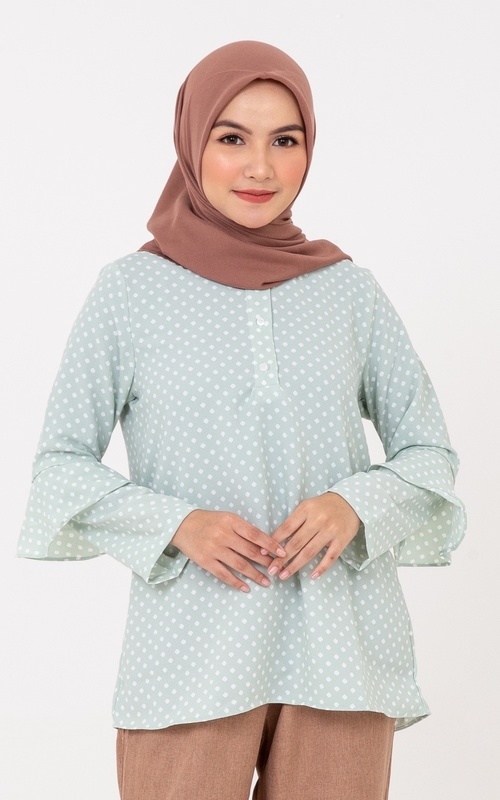 Blus - Esila Blouse - Soft Mint 