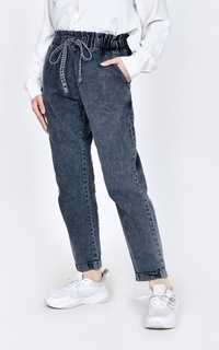 Pants Longpant Denim Baggy Snow Black