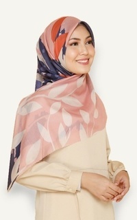 Printed Scarf Kaninna AUTUMN Premium Voal Scarf Hijab Lasercut