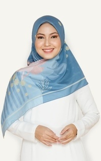 Printed Scarf Kaninna WINTER Premium Voal Scarf Hijab Jahit Tepi