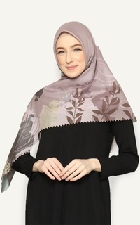 Hijab Motif Kaninna PALM Premium Voal Scarf Hijab Lasercut