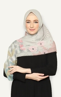 Printed Scarf Kaninna VINCA Premium Voal Scarf Hijab Lasercut
