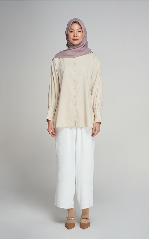 Celana - Iriana Pants Pearl - Pearl