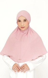 Instant Hijab Kerudung Bergo Baby Pink
