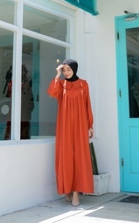 Gamis Haura Dress Terracota