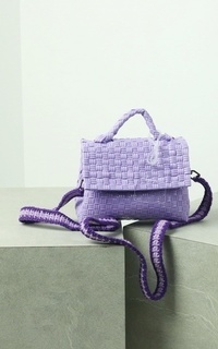 Tas Lola Bag Lilac with Crochet Strap