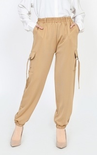 Pants Jogger Cargo Scuba Luna Brown